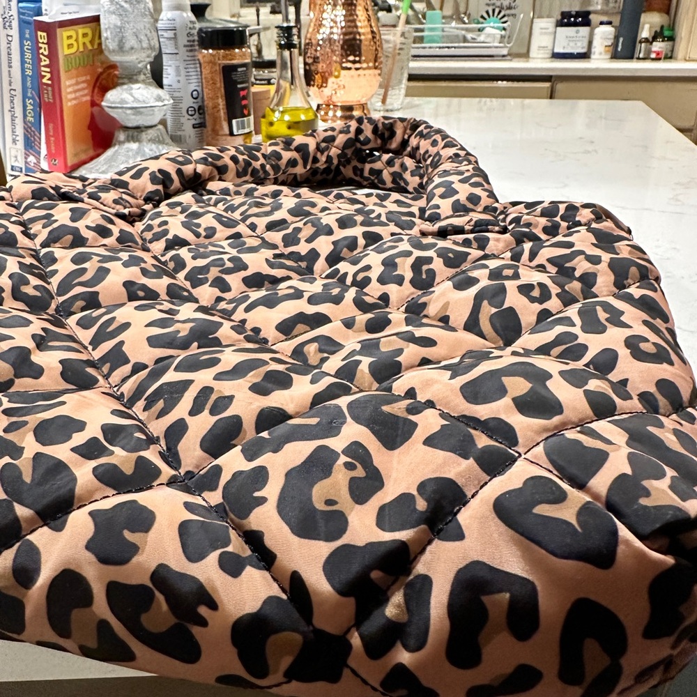 🐆Leopard Print Quilted Tote Bag - Picture 5 of 6